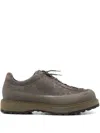 Stone Island Lace-up Suede Sneakers In Gray