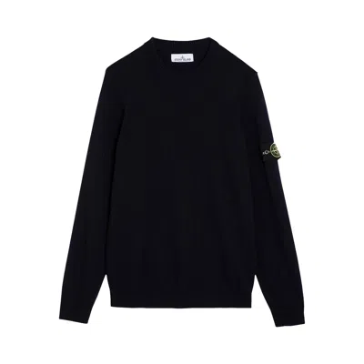Pre-owned Stone Island Lambs Wool Crewneck 'navy Blue' | Men's Size Xxl