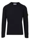 Stone Island Men's Cotton Crewneck Sweatshirt In Blue