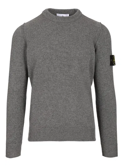 STONE ISLAND LAMBSWOOL CREWNECK SWEATER