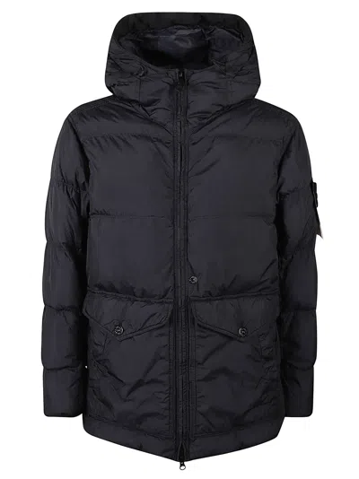 STONE ISLAND LARGE POCKET LOGO PATCHED PADDED JACKET