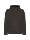Stone Island Lead Grey Brushed Organic Cotton Hoodie