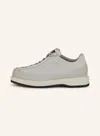 Stone Island Leather Sneakers In Gray