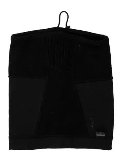 Pre-owned Stone Island Leather Snood In Black