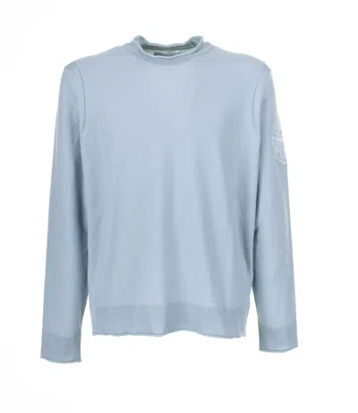 Stone Island Light Blue Crew-neck Sweater