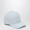 Stone Island Compass-embroidered Cap In Light Blue