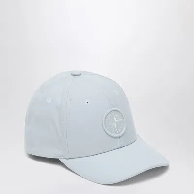 STONE ISLAND LIGHT BLUE HAT WITH COMPASS LOGO