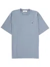 Stone Island Regular-fit T-shirt With Compass Patch In Blue