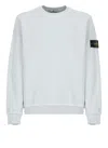 Stone Island Men Grey Cotton Crewneck Sweatshirt In Gray