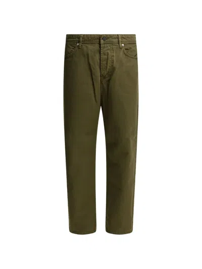 Stone Island Light Bull Loose Fit 31.5 Jeans In Military Green