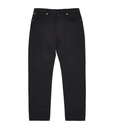 Stone Island Denim Research Straight-leg Jeans In Black