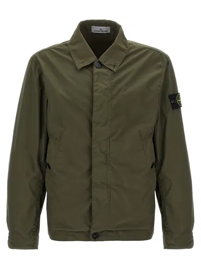 Stone Island Light Compact Casual Jackets And Parka Green