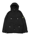Stone Island Light Compact Touch Poly-tc Jacket Black In Black