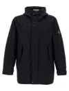 Stone Island Light Compact Touch Poly-tc Casual Jackets And Parka Blue