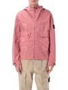 Stone Island Light Compact Touch Poly-tc Jacket In Pink