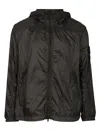 Stone Island Light Hooded Jacket Coats Grey In Gray