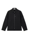 Stone Island Mens Black Soft-shell Pointed-collar Jacket In Black