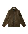 Stone Island Light Jacket With Anti-drop And Concealed Hood In Brown