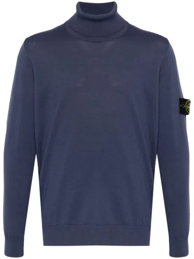 Stone Island Light Pure Jumper In Blue