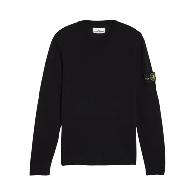 Pre-owned Stone Island Light Raw Stocking Stitch Sweatshirt 'navy Blue' | Men's Size Xl