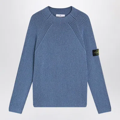 STONE ISLAND STONE ISLAND LIGHT RIBBED VANISÉ SWEATER