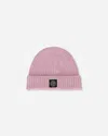 Stone Island Light Rws Geelong Wool Beanie In Pink