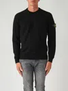 Stone Island Light Rws Pure Wool Regular-fit. Maglione Girocollo In Pura Lana Leggera Rws. Finezza 14. Sweater In Black