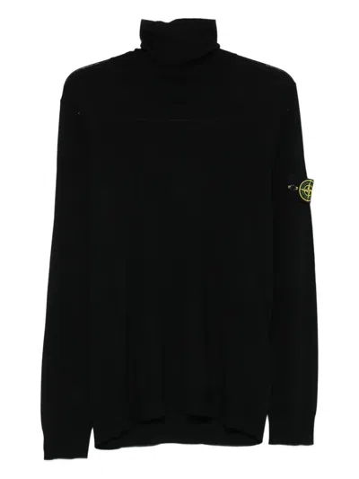 STONE ISLAND `LIGHT RWS PURE WOOL` TURTLENECK SWEATER