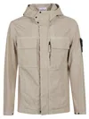 Stone Island Light Short Parka In Neutral