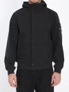 Stone Island Light Soft Shell-r Technology Jacket In Black