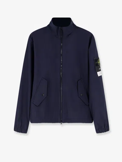 Stone Island Light Soft Shell-r E.dye® Technology Jacket In Blue