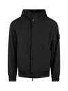 Stone Island Light Soft Shell-r Technology Jacket In Black
