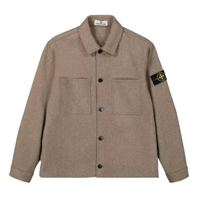 Stone Island Lighter Outerwear Jacket 'dove Grey' In Brown