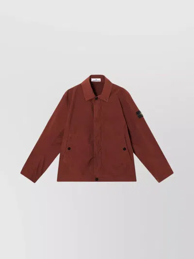 STONE ISLAND LIGHTWEIGHT CANVAS JACKET COTTON-LIKE FEEL
