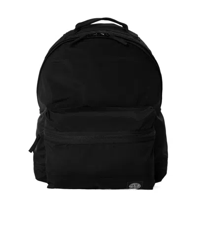 Stone Island Lightweight Fabric Backpack In Pattern