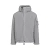 Stone Island Lightweight Grey Jacket With Textured Fabric In Gray