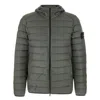 Stone Island Nylon Down Jacket With Hood And Quilting