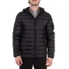 Stone Island Lightweight Hooded Down Jacket In Black