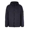 Stone Island Compass-patch Padded Short Jacket In Black