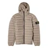 Stone Island Lightweight Hooded Down Jacket In Grey