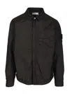 Stone Island Lightweight Hooded Jacket In Black