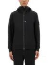 Stone Island Lightweight Hooded Jacket In Black