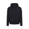Stone Island Cotton Jacket With Hood And Pockets In Blue