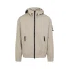 Stone Island Cotton Hooded Jacket Zip Pockets