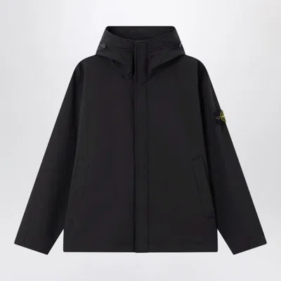Stone Island Lightweight Hooded Parka In Black