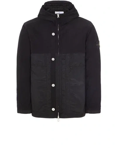 Stone Island Lightweight Jacket Black Polyester In Noir