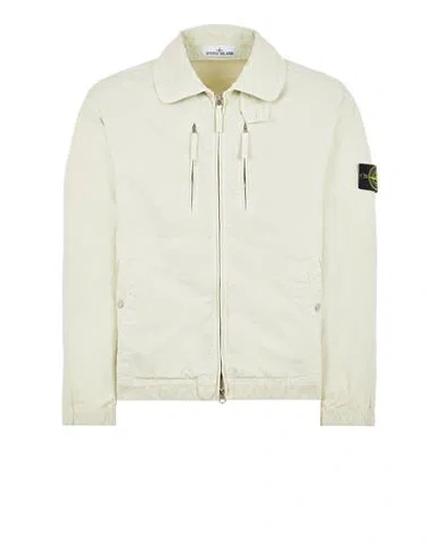 Stone Island Veste Légère Vert Coton, Lyocell