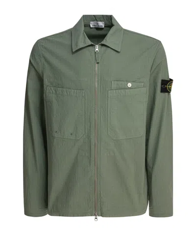 Stone Island Lightweight Jacket In Moss Green