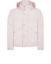 Stone Island Pink Detachable Hood Jacket In Rose
