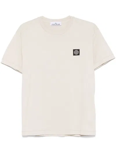 Stone Island Lightweight-jersey T-shirt In Neutral
